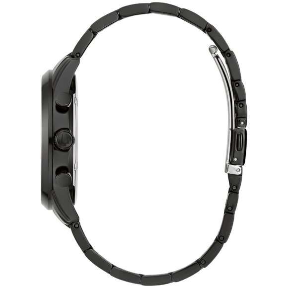 Bulova Men's Quartz Chronograph Date Black Stainless Steel Watch - Picture 4 of 5